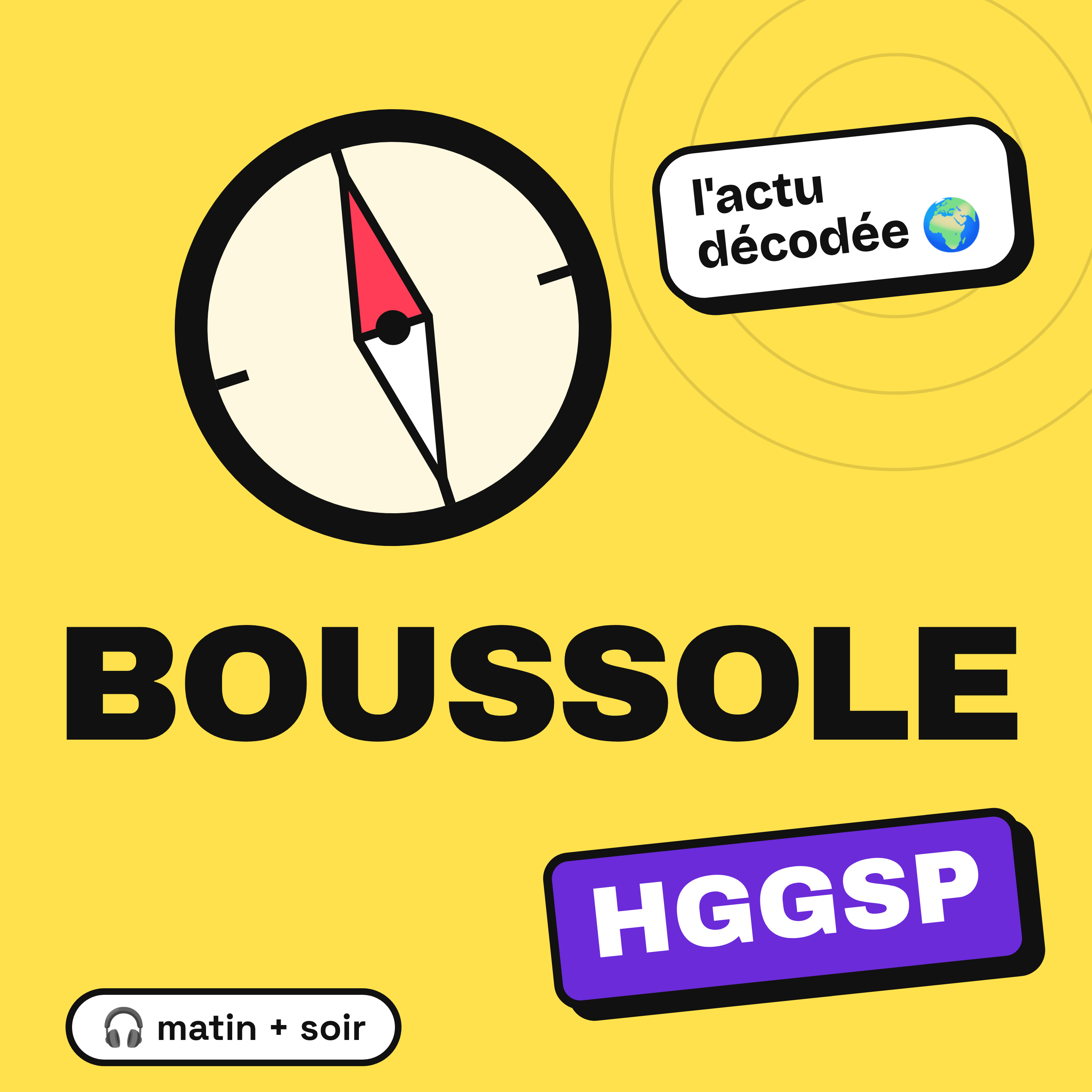 Podcast Boussole, l'actu décodée pour la HGGSP
